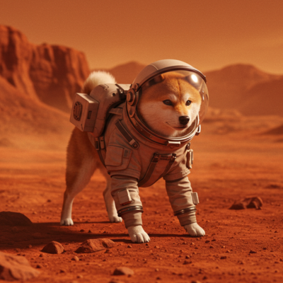 Cachorro astronauta explorando o espaço